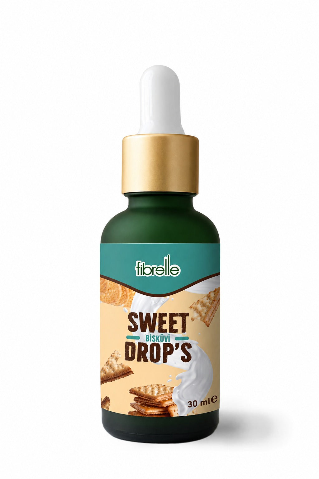 Fibrelle Bisküvi Aromalı Sıvı Tatlandırıcı - 30ml