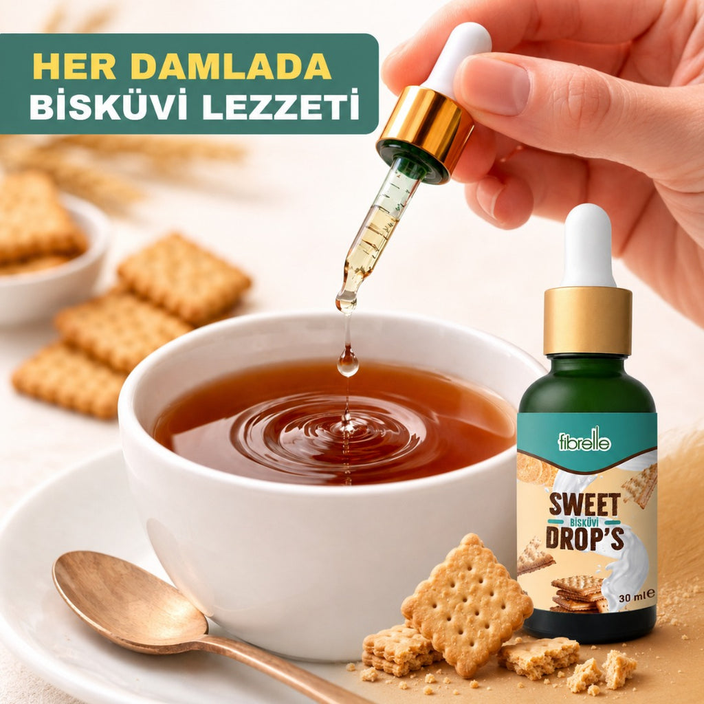 Fibrelle Bisküvi Aromalı Sıvı Tatlandırıcı - 30ml